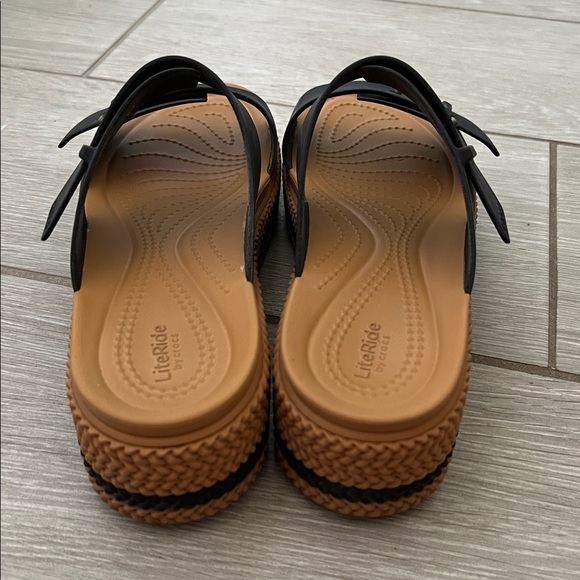 Litestride by Crocs Brooklyn Woven Buckle Black size 9 - Picture 3 of 5